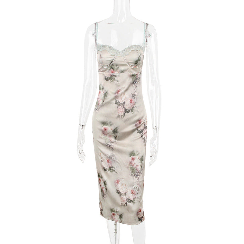 Niana Satin Midi Dress