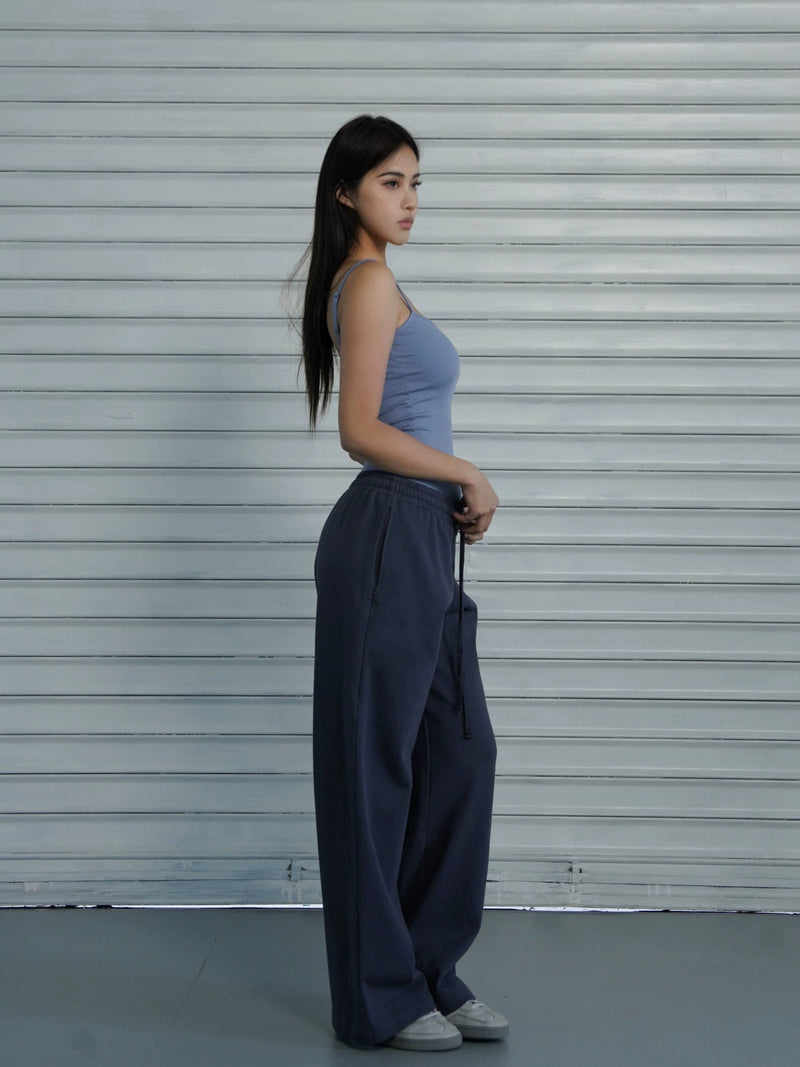 Loose-fit Drawstring Straight-leg Athletic Pants