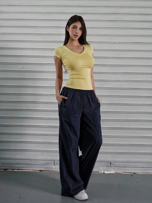 Low-rise Wide-leg Athletic Cargo Pants