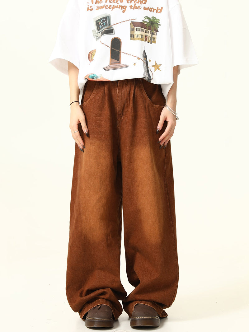 Denim Wide Leg Pants