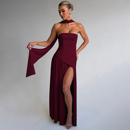 Kamree Strapless Backless Maxi Dress