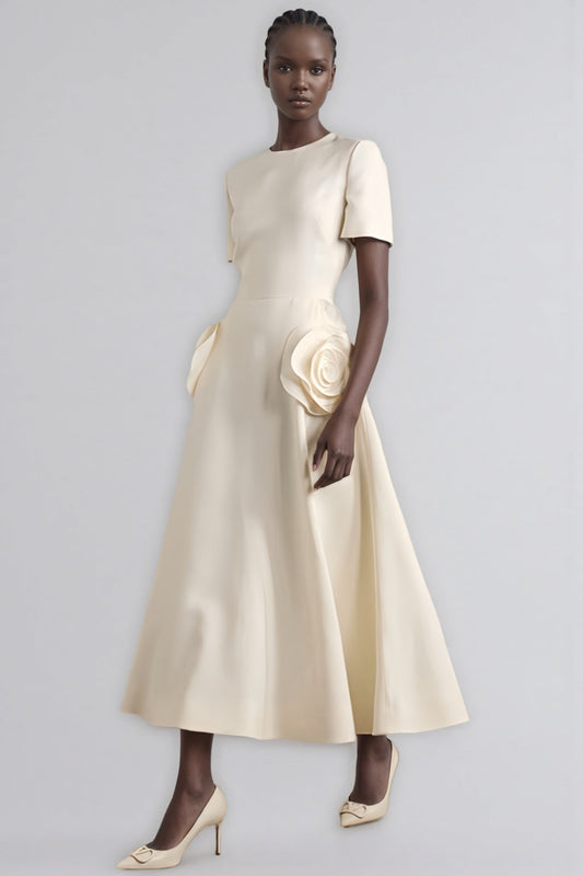 Loria 3d Patchwork Maxi Dress