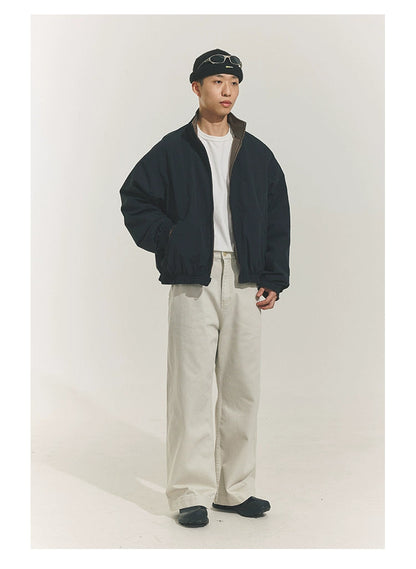 Wide-leg Straight Pantsx
