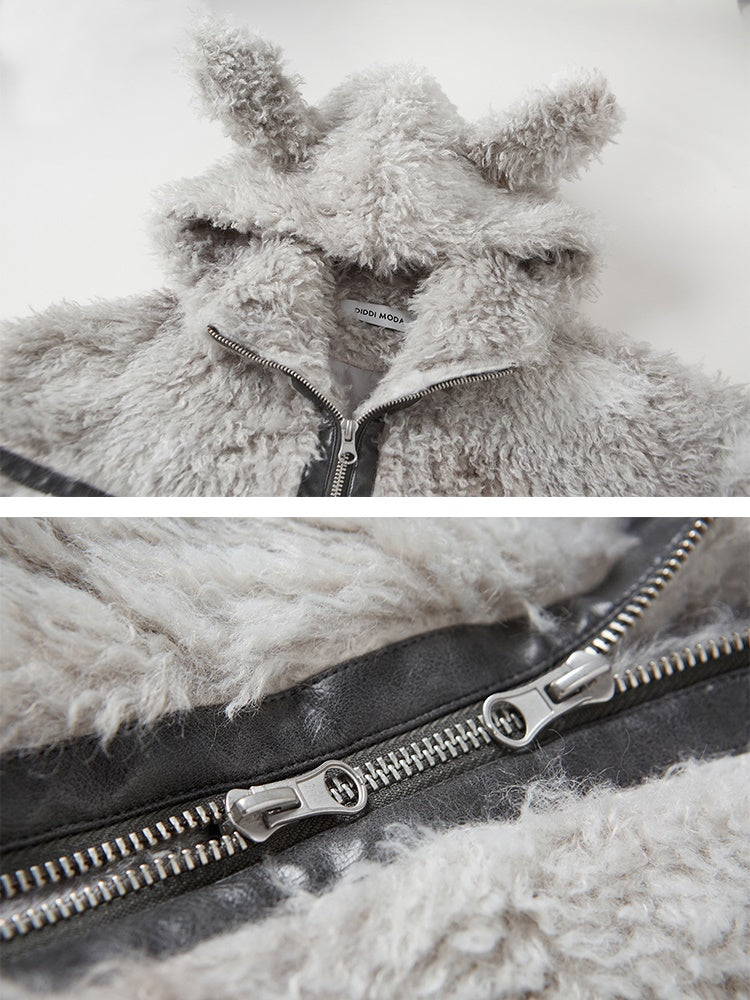 Sustainable Rabbit-eared Fur Coat