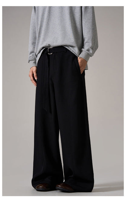 Brown Relaxed Wide Leg Pants