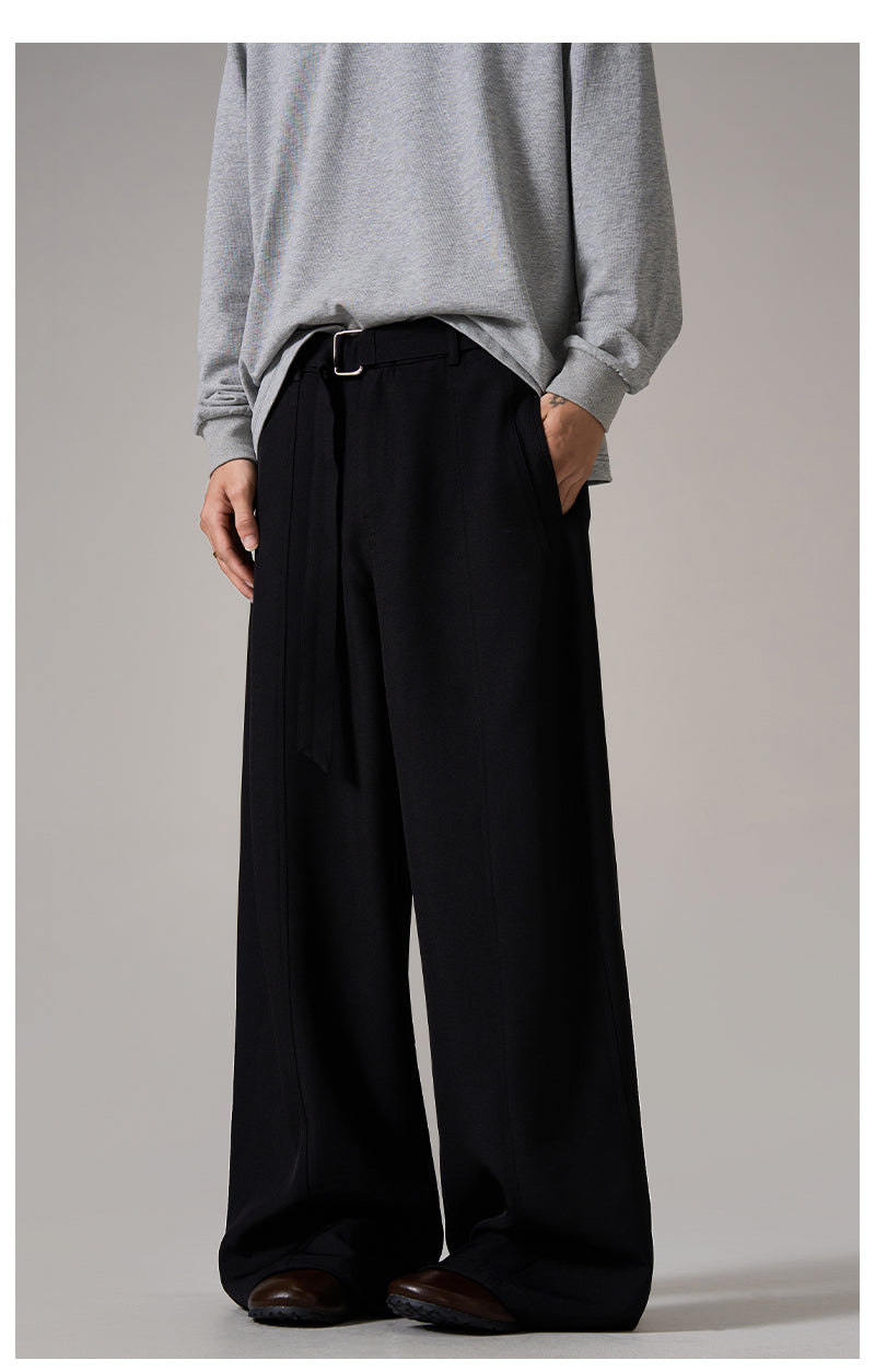 Brown Relaxed Wide Leg Pants