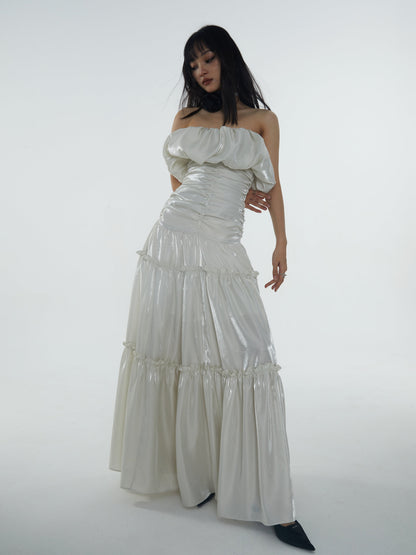 Off-shoulder Maxi Dress