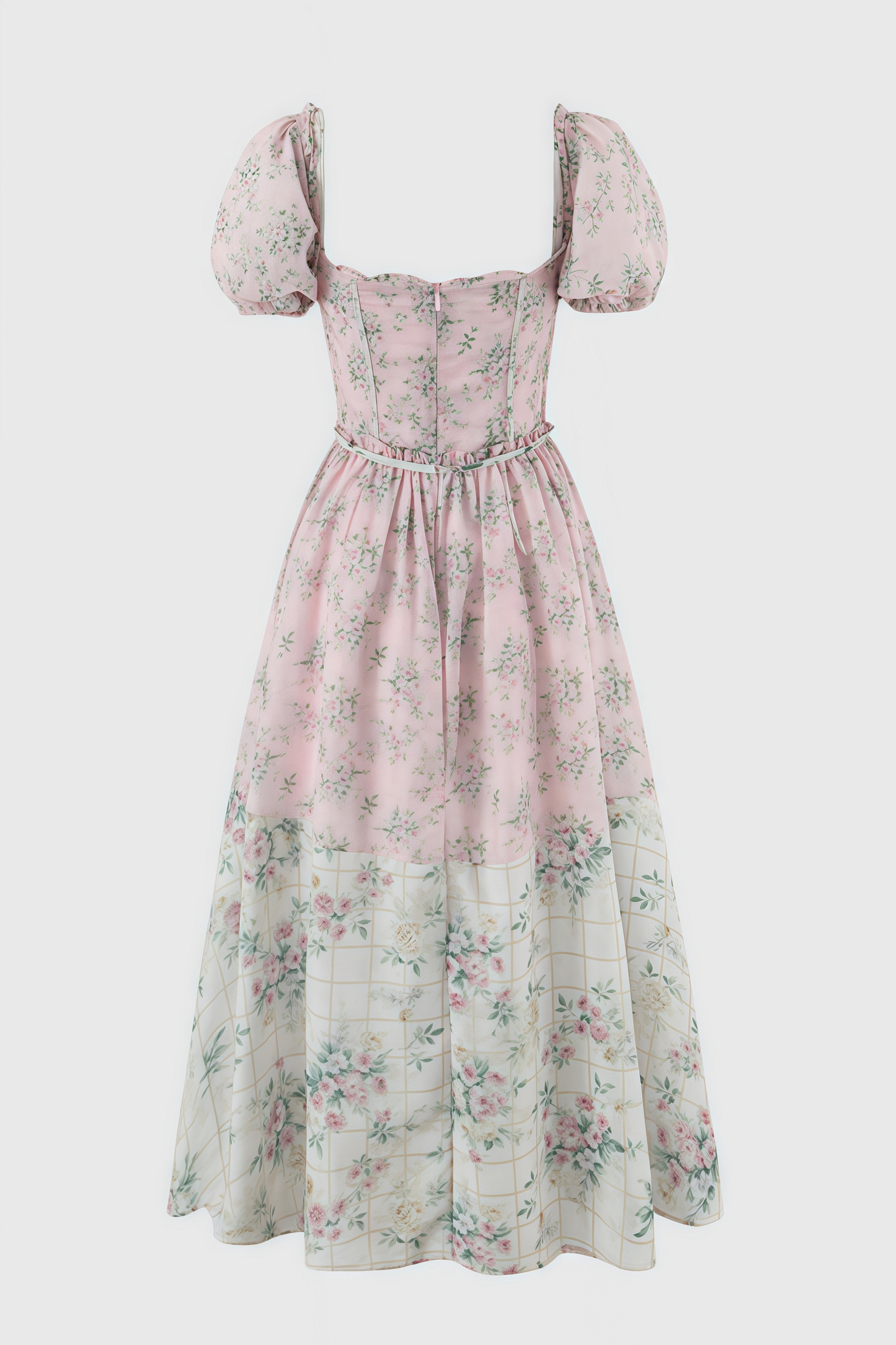 Nylta Pink Chiffon Midi Dress