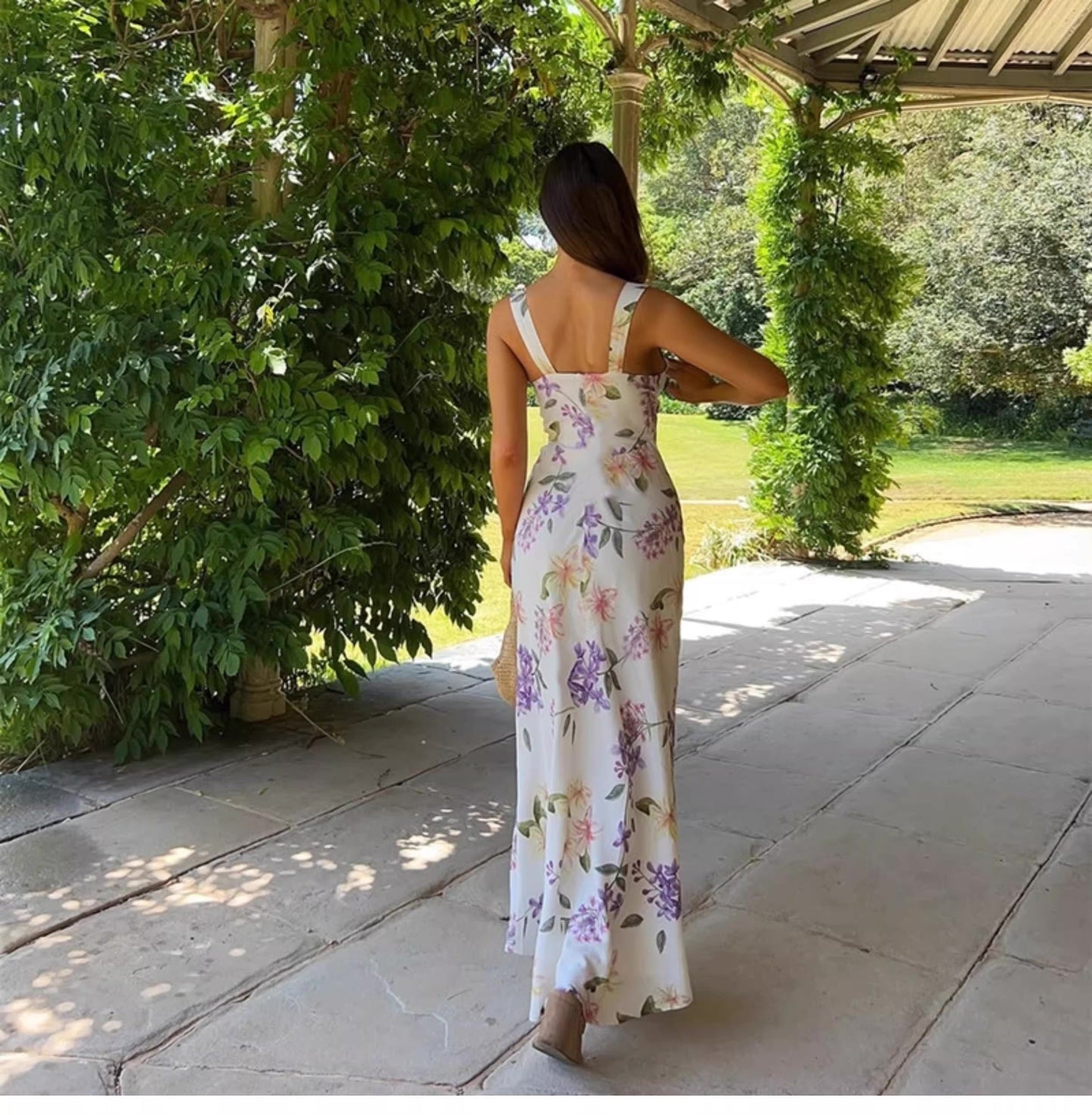 Backless Slit Maxi Dress