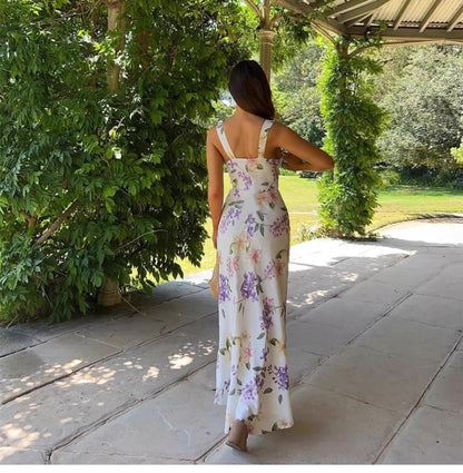 Backless Slit Maxi Dress