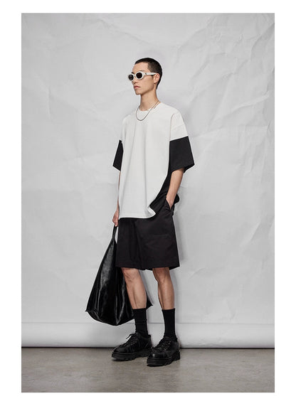 Wide Relaxed Straight-cut Cropped/mid-length Pants