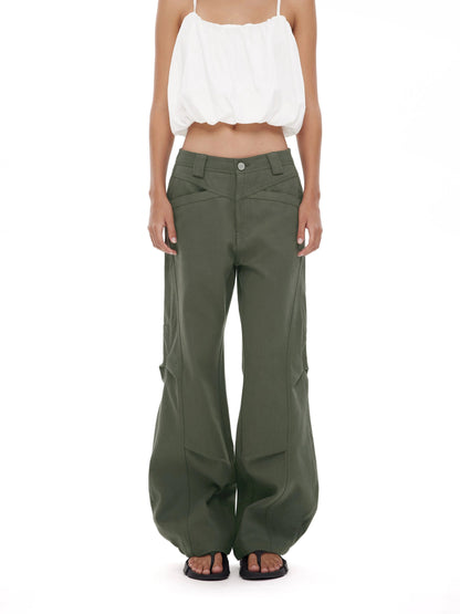 Military Green Cargo Pants