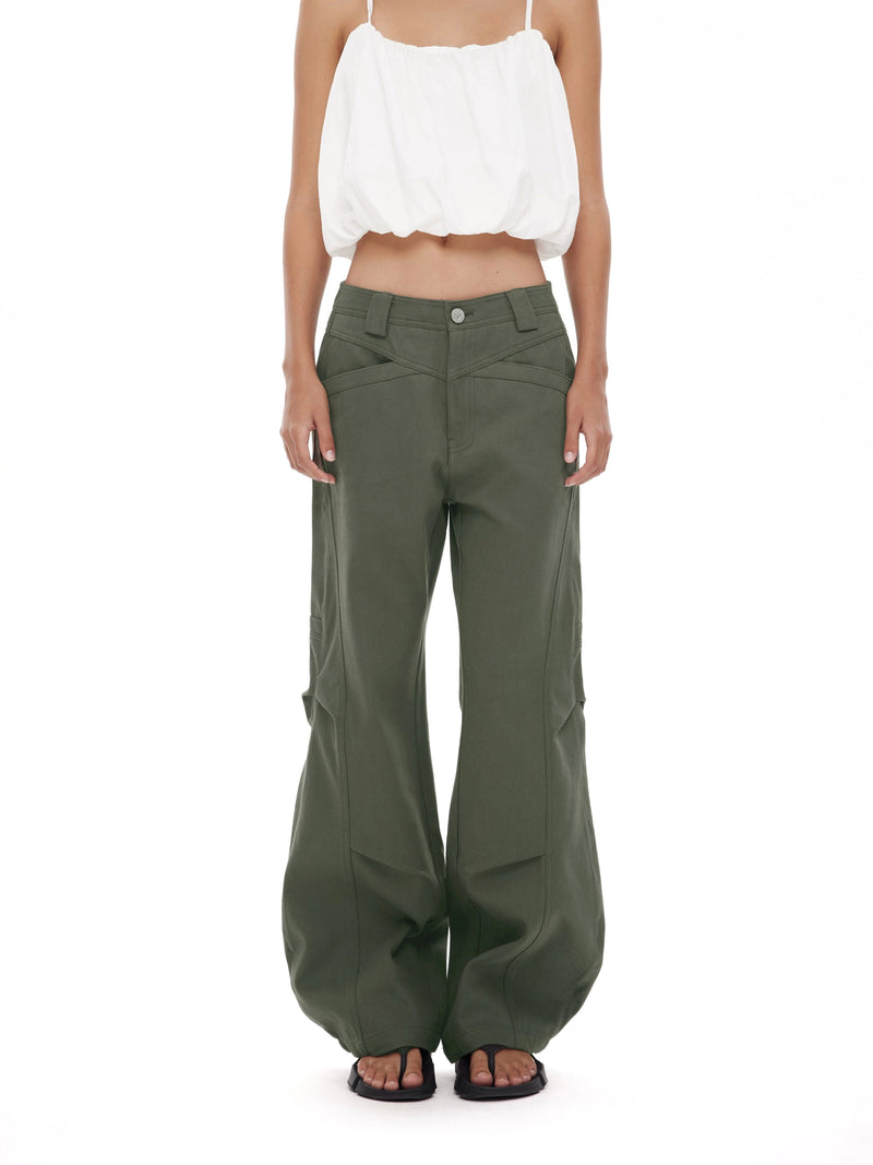 Military Green Cargo Pants