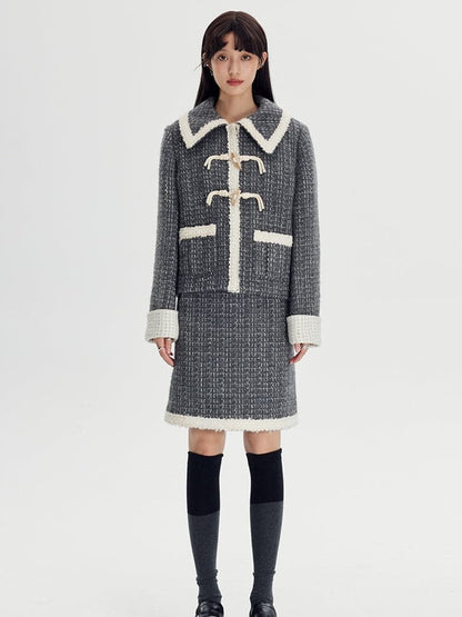 Small Incense Jacket & Skirt With Horn Buckle