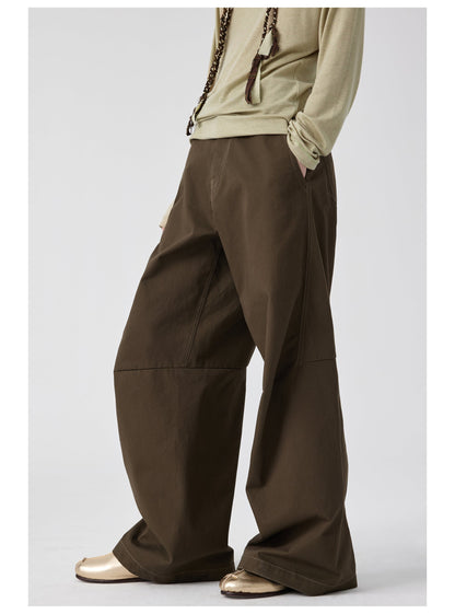 Wide Leg Brown Flared Pants