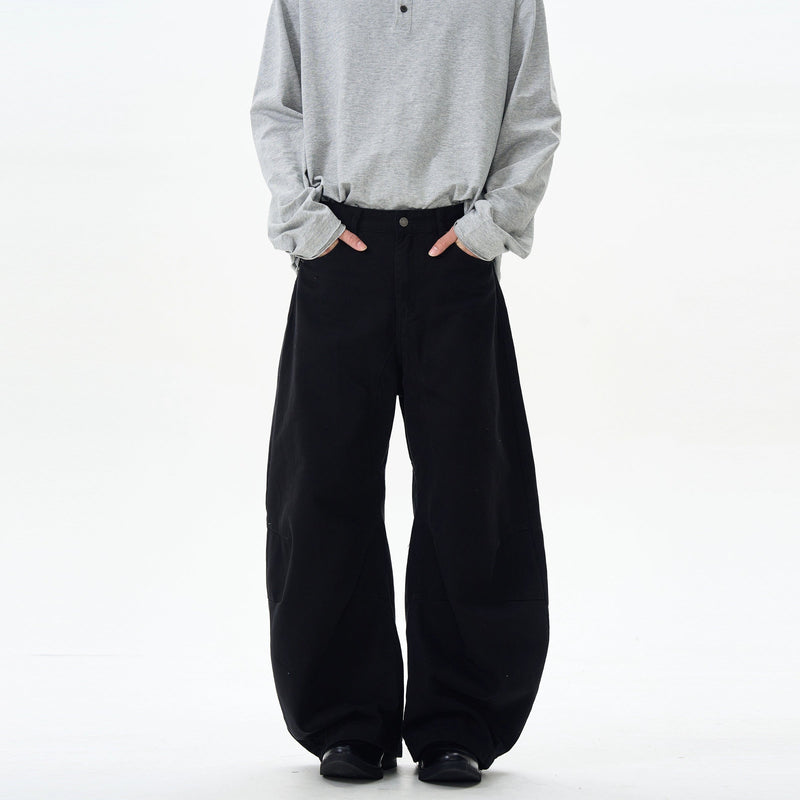 Brown Skater Wide Leg Pants