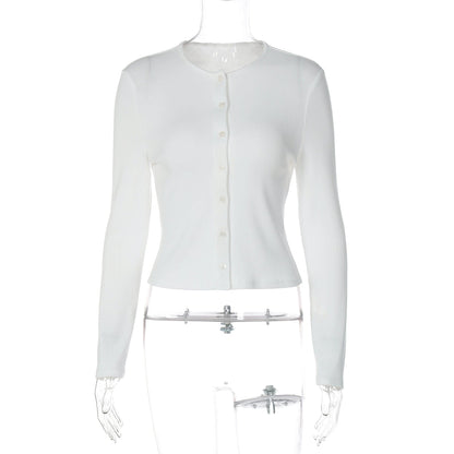 Chandler Ribbed Button-front Cardigan