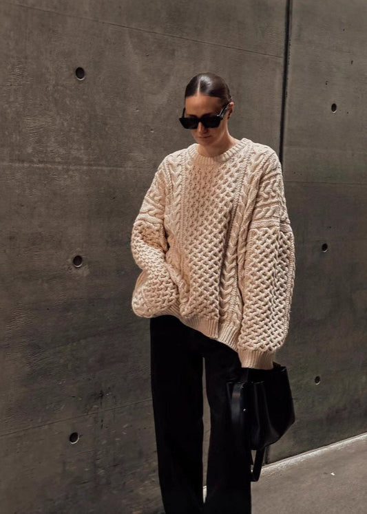 Cozy Cable-knit Oversized Sweater