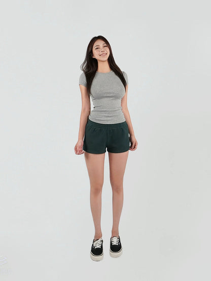 Low-waist Athletic Bermuda Shorts