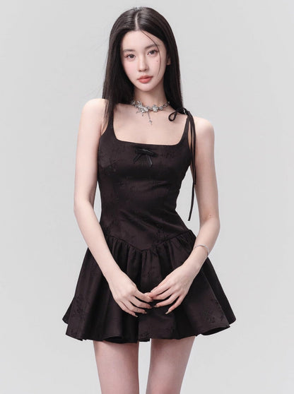 Tie-strap Fit and Flare Mini Dress
