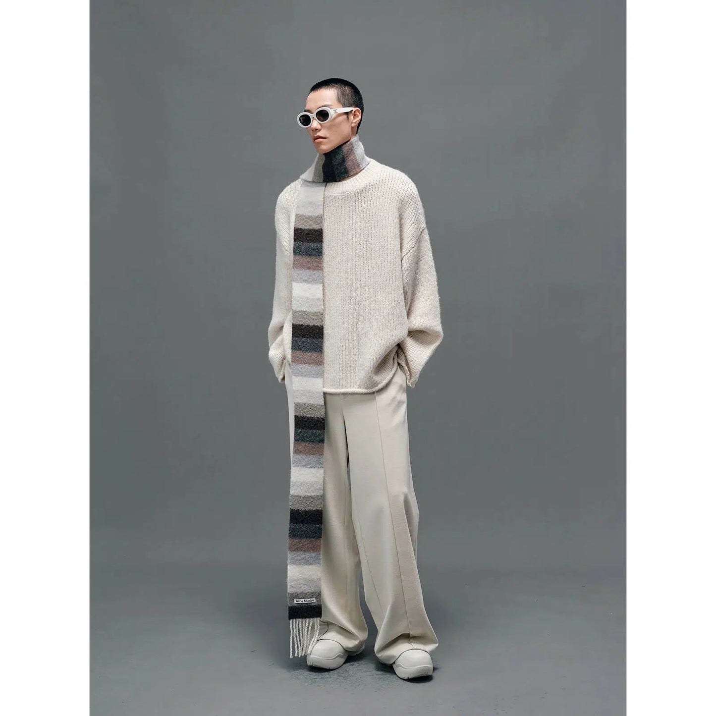 Lined Sweater With Drop Shoulder