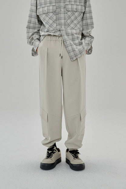 Draping Drawstring Cargo Pants