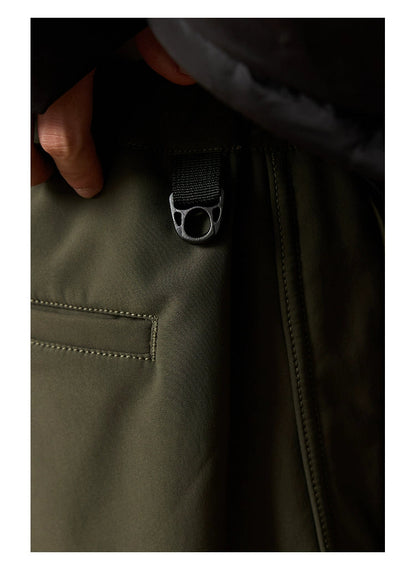 Fleece-lined Warm Paratrooper Pants