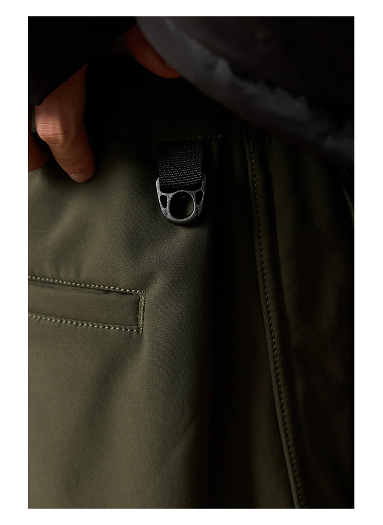 Fleece-lined Warm Paratrooper Pants