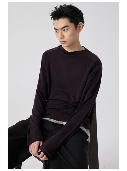 Straight Neck T-shirt