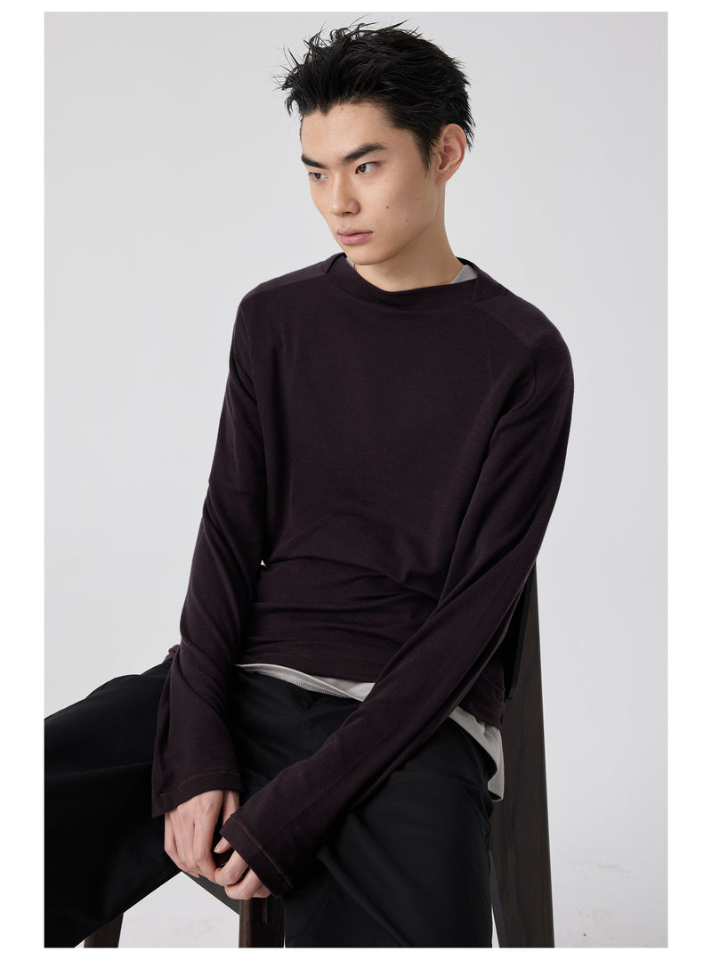 Straight Neck T-shirt