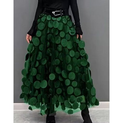 Retro A-line Large Swing Skirt