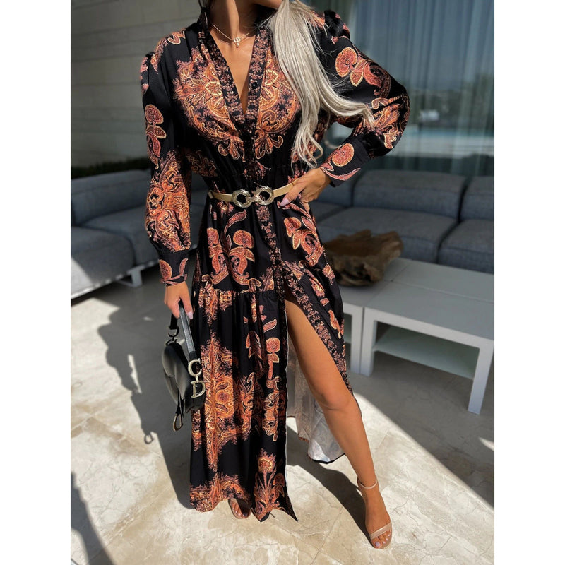 Spring Summer Maxi Dress Loose Vacation Dress