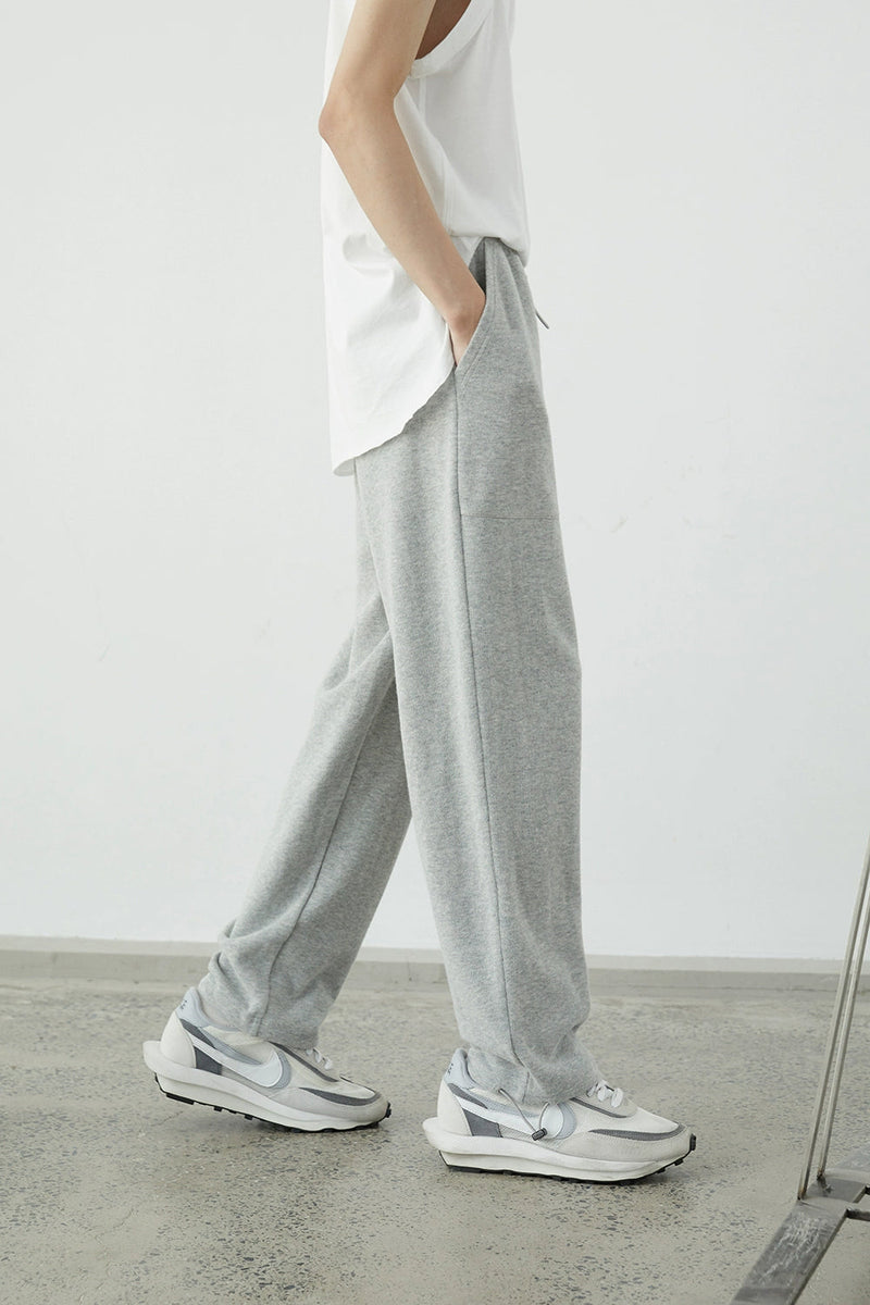 Drawstring Wide-leg Athletic Pants