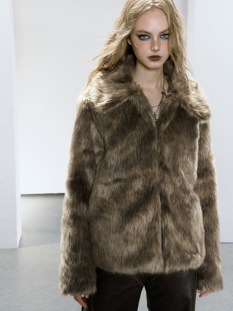 Eco- Fur Short Coat