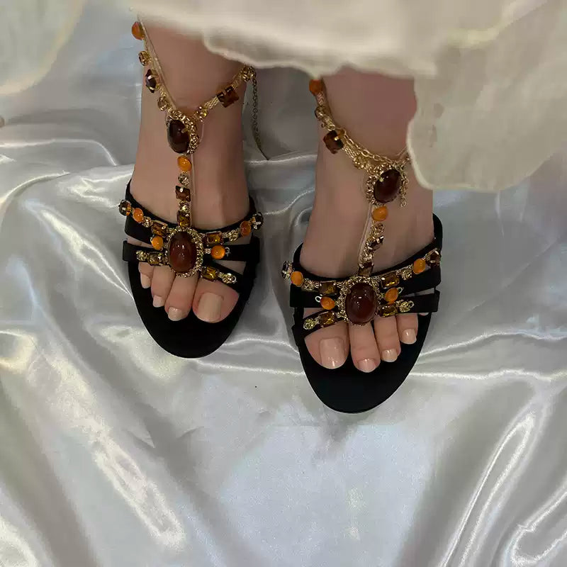 Sila Rhinestone Sandals