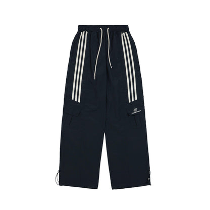 Ezek Free Project Sporty Two-piece Set - Graphic T-shirt and Wide-leg Track Pants