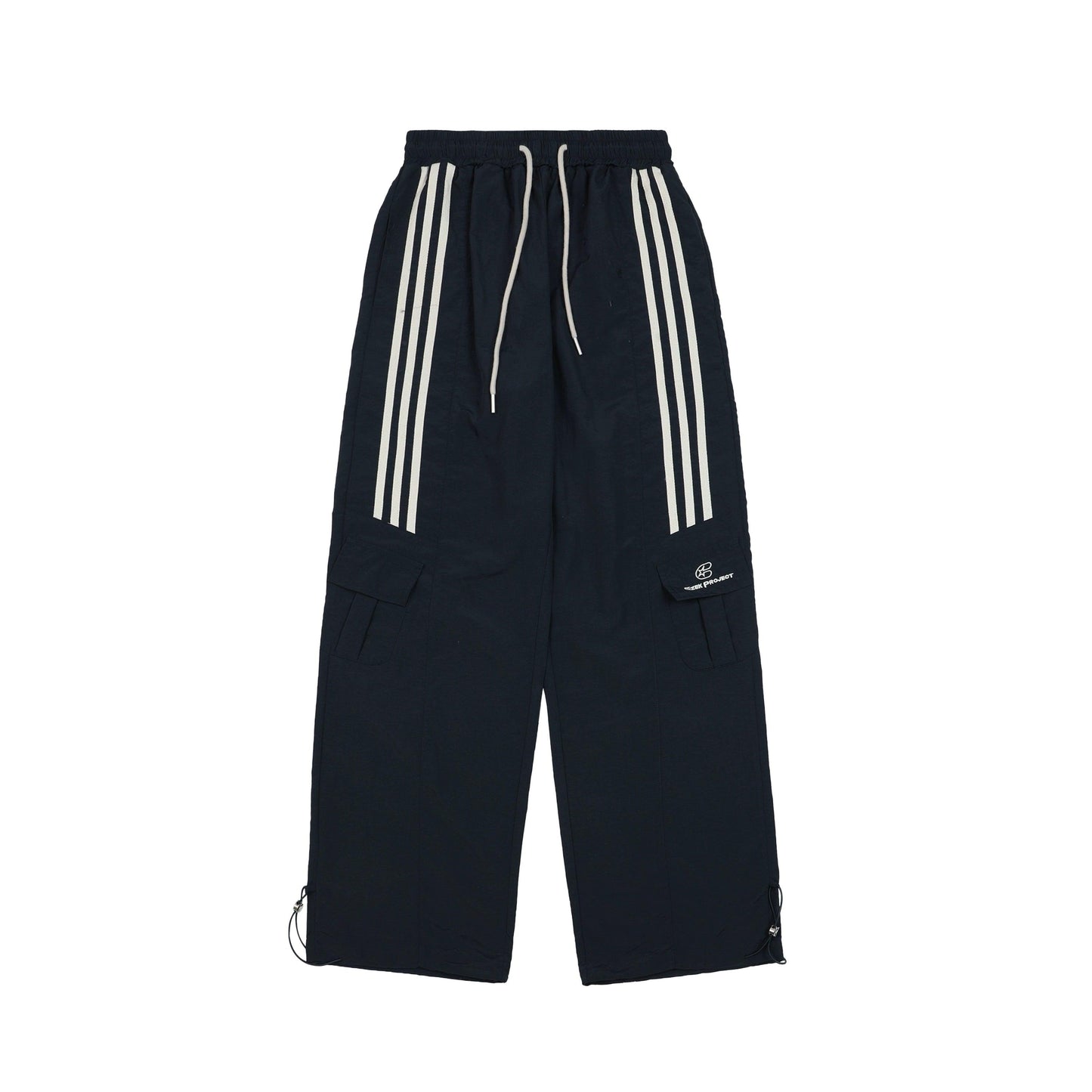 Ezek Free Project Sporty Two-piece Set - Graphic T-shirt and Wide-leg Track Pants