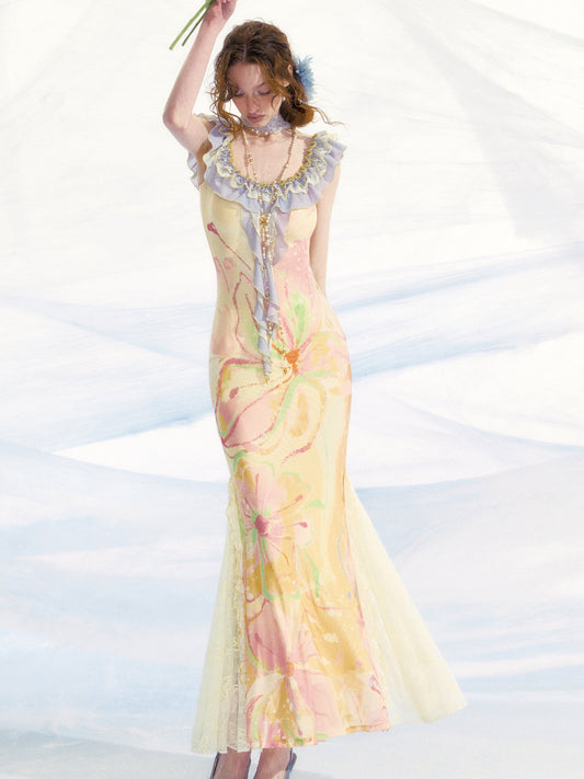Pastel Yellow Maxi Dress