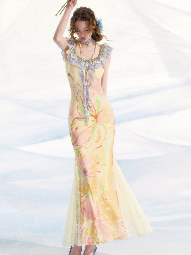 Pastel Yellow Maxi Dress