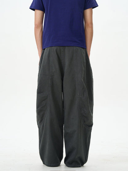 Charcoal Baggy Street Cargo Pants