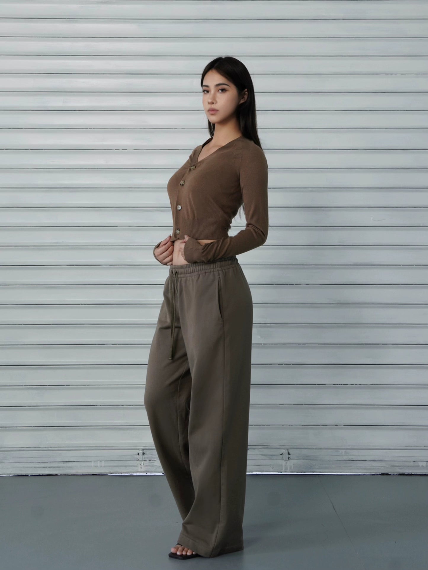Loose-fit Drawstring Straight-leg Athletic Pants