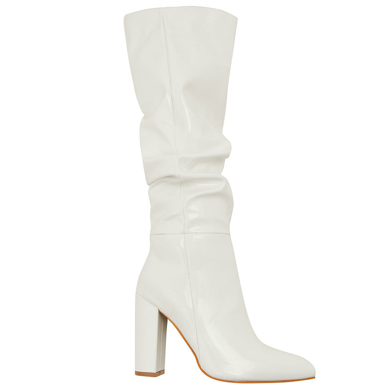 Emree Patent Block Heel Boots