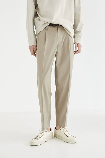 Double-pleated Comfort Dress Pants