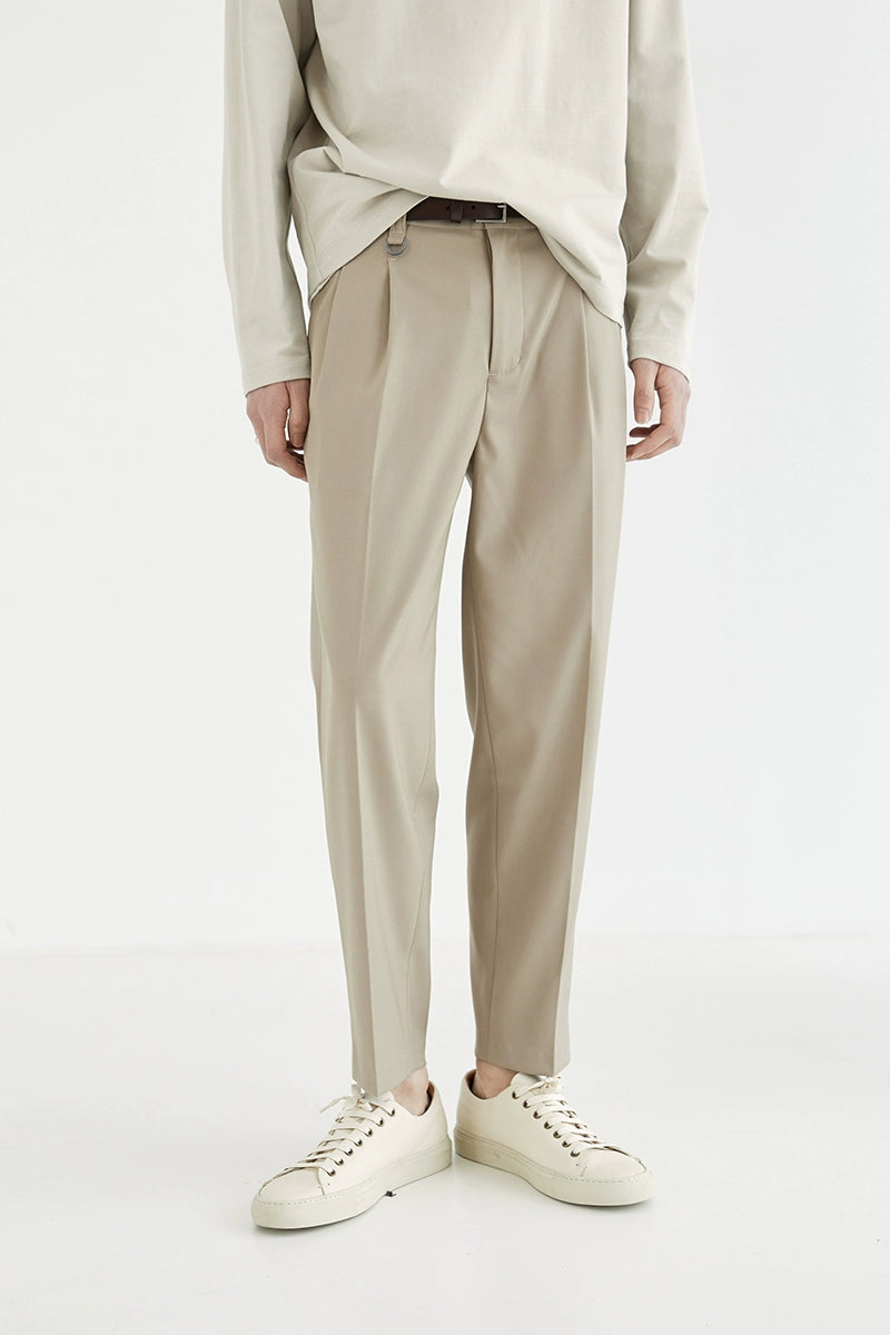 Double-pleated Comfort Dress Pants