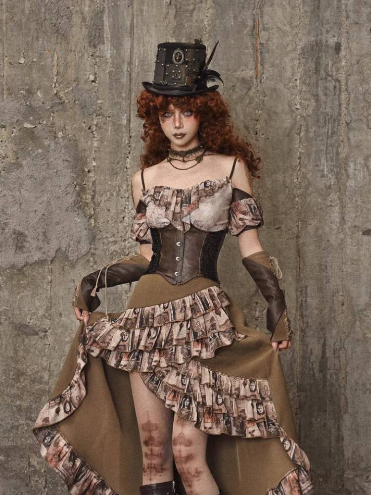 Ruffle Bustle Skirt