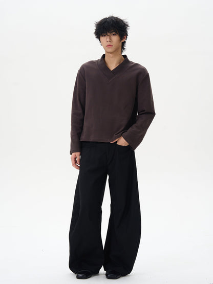 Black Wide-leg Palazzo Pants