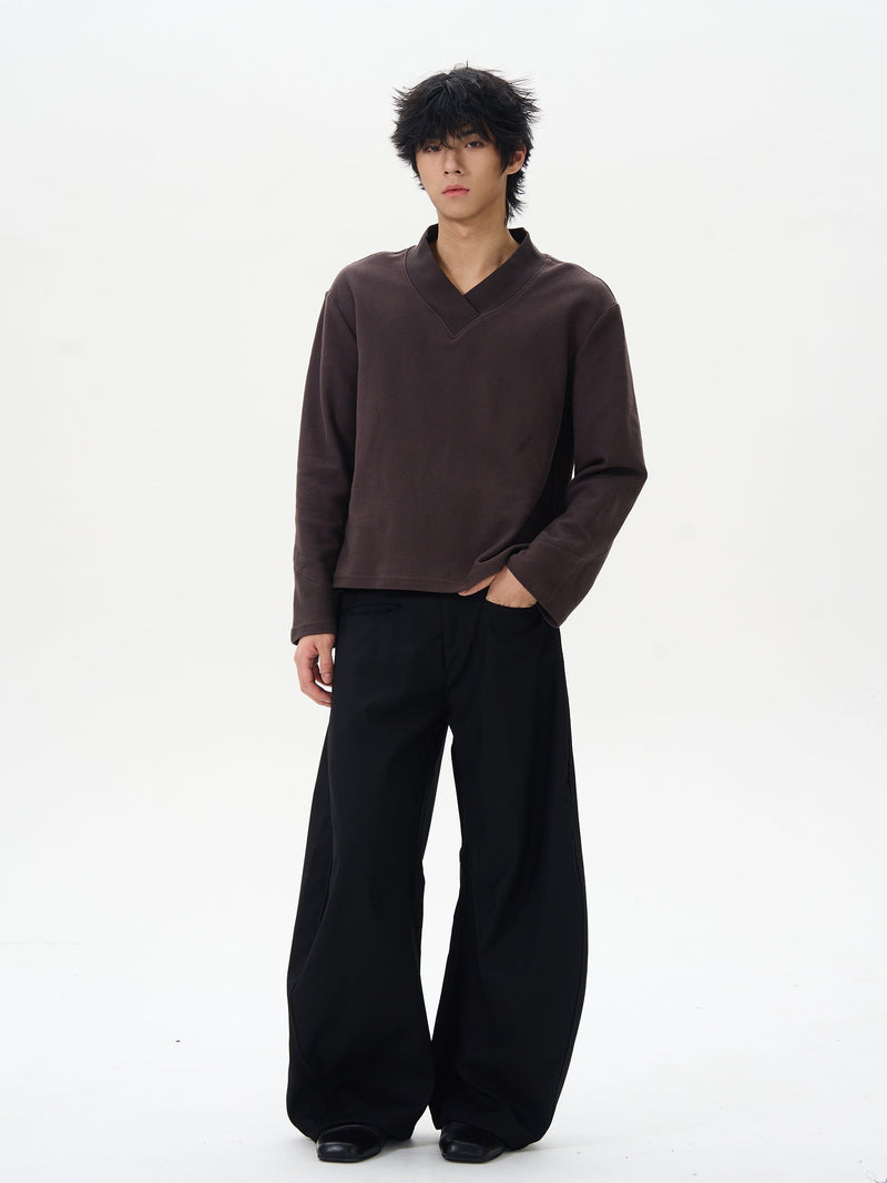 Black Wide-leg Palazzo Pants