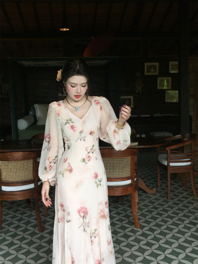 Soft Peach Mist Maxi Dress Gentle Romantic Look for Springsummer Gunne Sax Dress