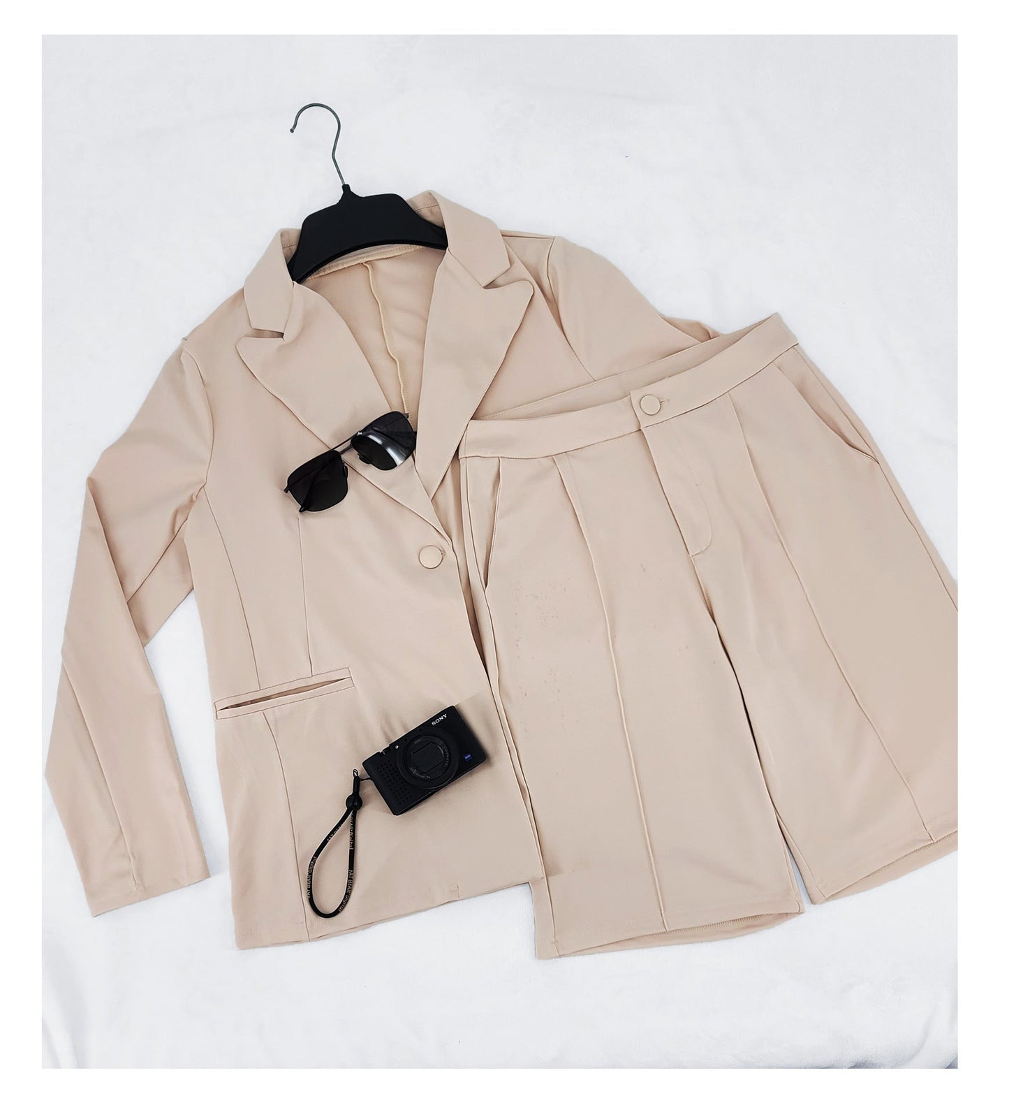 Clothing Blazer Shorts Two Piece Suit Spring Summer Suit