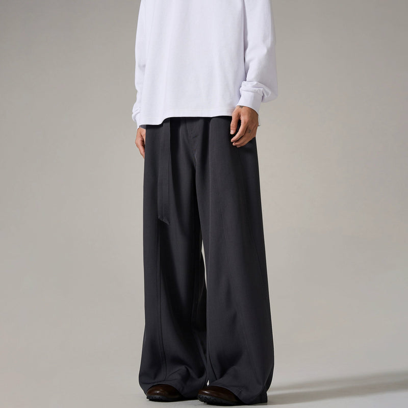 Brown Relaxed Wide Leg Pants